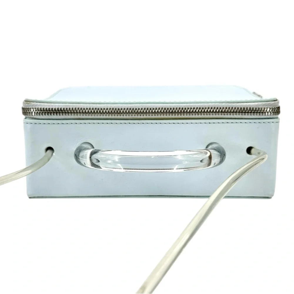 Building Block Box In Cloud - Light Baby Blue Crossbody Hard Shell Box Bag - Picture 6 of 11